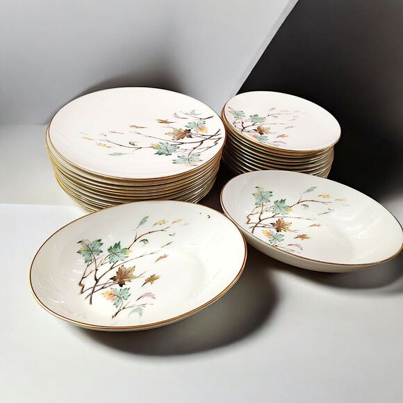 Lenox Other - Lenox Westwind‎ X-407 (2) Oval Serving Bowl (12) Dinner Plates (12) Salad Plates